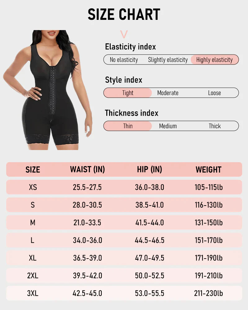 Extra Plus Size Shaper Bodysuit Tummy Control Shapewear With Bra
