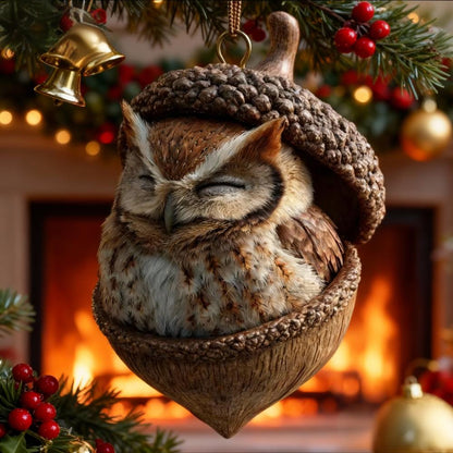 🎁❤️ “Animales del Bosque – Adornos de Bellota para una Navidad Acogedora en el Bosque”