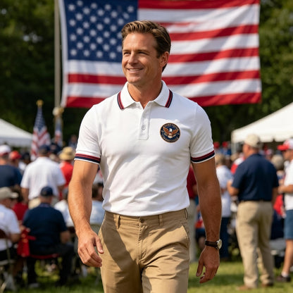 USA 250th Anniversary Eagle Polo – Wear the American Legacy!