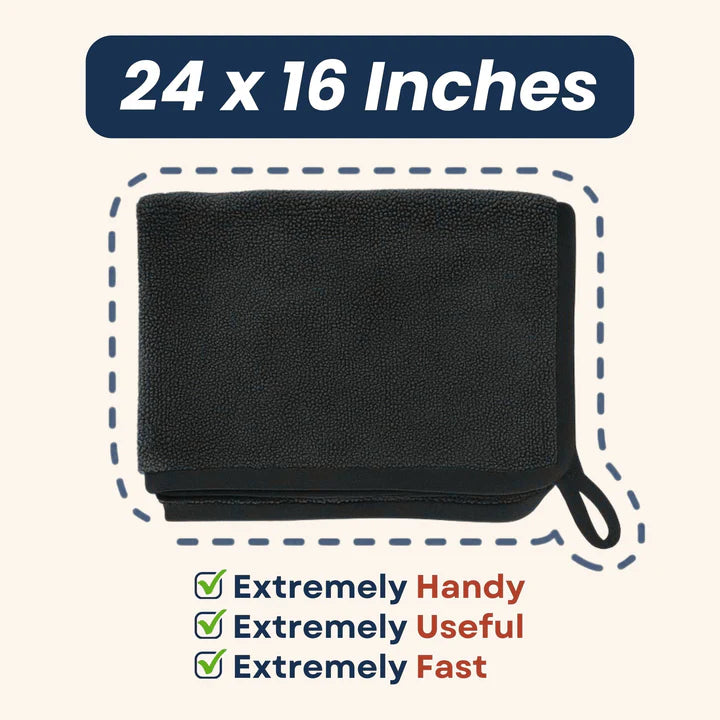 ✨Comvella ClearWipe Pro XXL Microfiber Cloth (24×16") — Effortlessly cleans shower glass, hard water stains, and mirrors without chemicals, leaving a streak-free shine (3-Pack). 🔥Limited Time 50% Off.