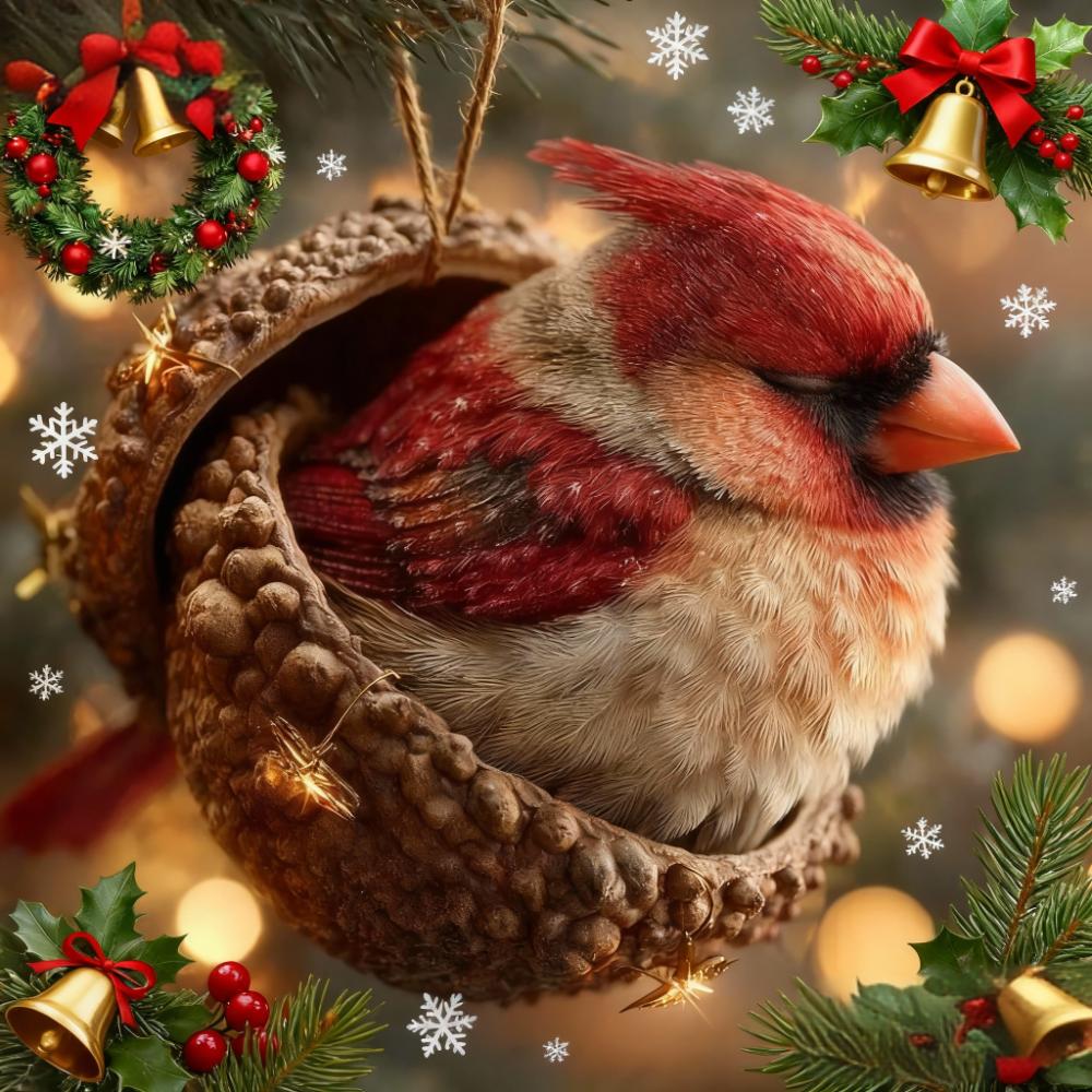 🎁❤️ “Animales del Bosque – Adornos de Bellota para una Navidad Acogedora en el Bosque”