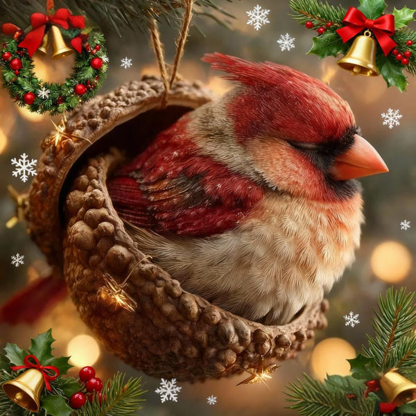 🎁❤️ “Animales del Bosque – Adornos de Bellota para una Navidad Acogedora en el Bosque”