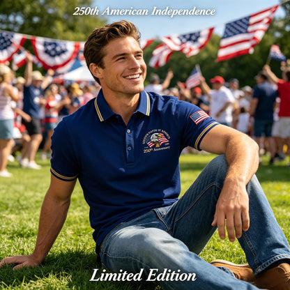 USA 250th Anniversary Eagle Polo – Wear the American Legacy!