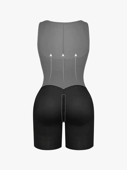 U Shaped Faja Tummy Control Butt Lift Mid-Thigh Bodysuit