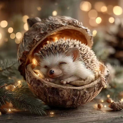 🎁❤️ “Animales del Bosque – Adornos de Bellota para una Navidad Acogedora en el Bosque”