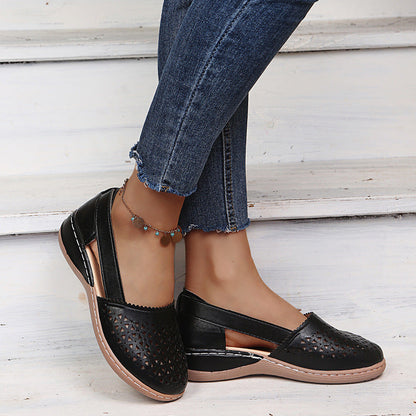 Women’s wedge orthopedic sandals – cut-out, breathable design, pain-free, all-day comfort