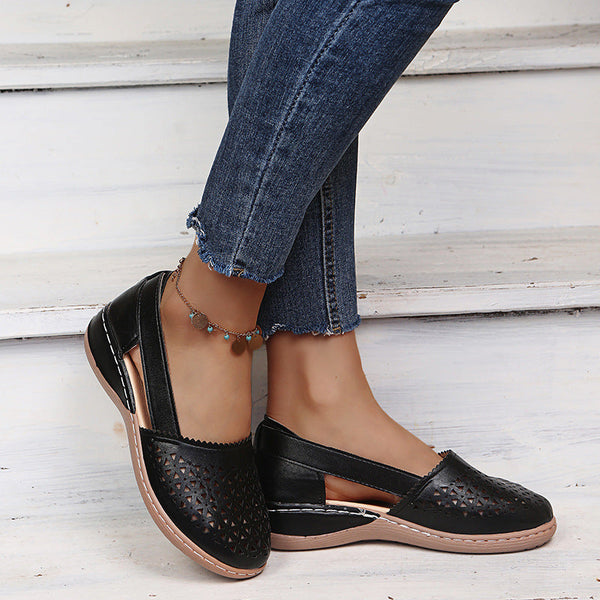 Women’s wedge orthopedic sandals – cut-out, breathable design, pain-free, all-day comfort