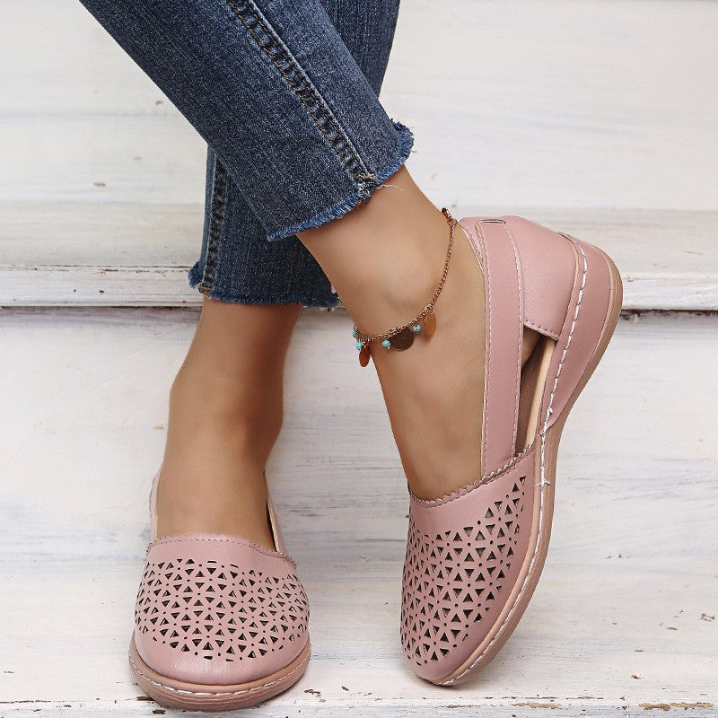 Women’s wedge orthopedic sandals – cut-out, breathable design, pain-free, all-day comfort