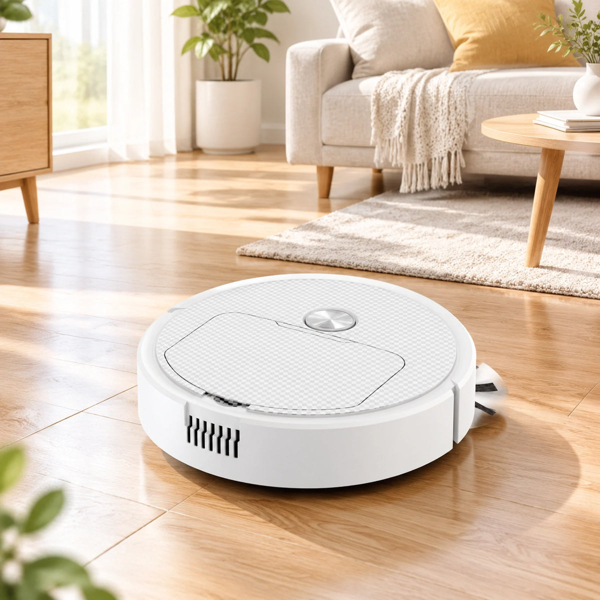 3-in-1 Robot Vacuum Cleaner with Mop, USB Charging & Cordless Operation – Smart Home Cleaning Assistant