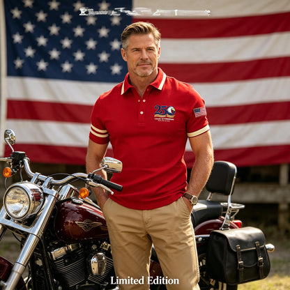 USA 250th Anniversary Eagle Polo – Wear the American Legacy!