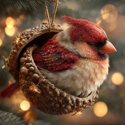 🎁❤️ “Animales del Bosque – Adornos de Bellota para una Navidad Acogedora en el Bosque”