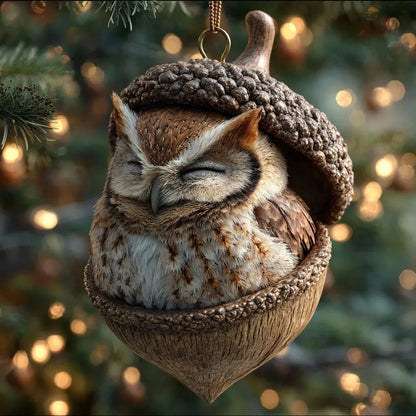 🎁❤️ “Animales del Bosque – Adornos de Bellota para una Navidad Acogedora en el Bosque”