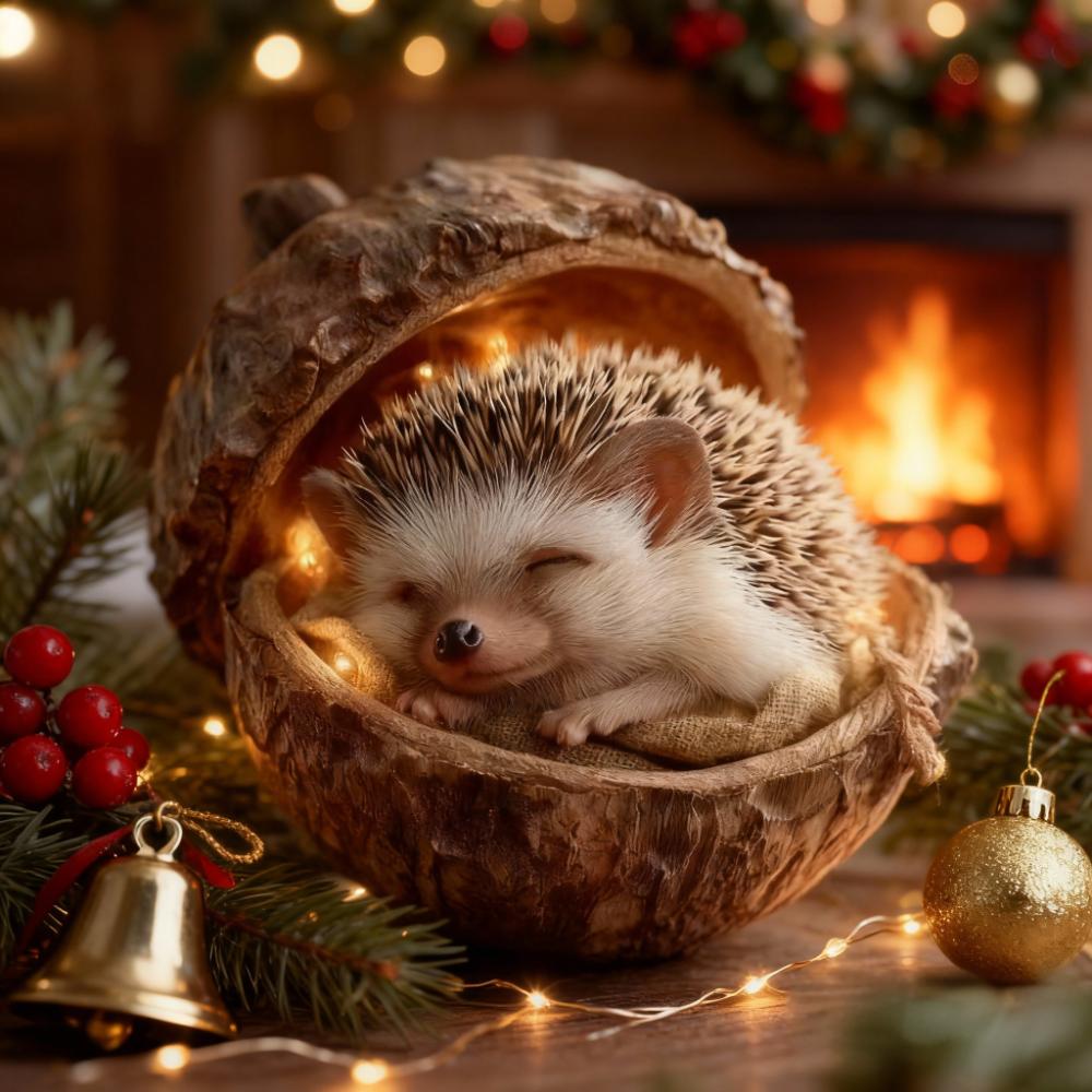 🎁❤️ “Animales del Bosque – Adornos de Bellota para una Navidad Acogedora en el Bosque”