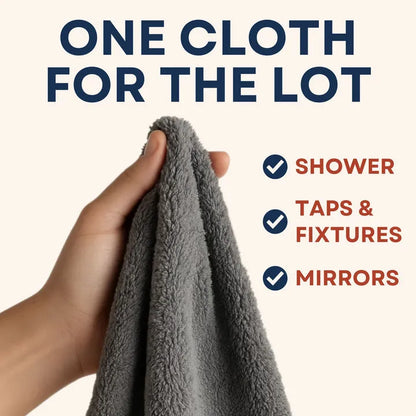 ✨Comvella ClearWipe Pro XXL Microfiber Cloth (24×16") — Effortlessly cleans shower glass, hard water stains, and mirrors without chemicals, leaving a streak-free shine (3-Pack). 🔥Limited Time 50% Off.