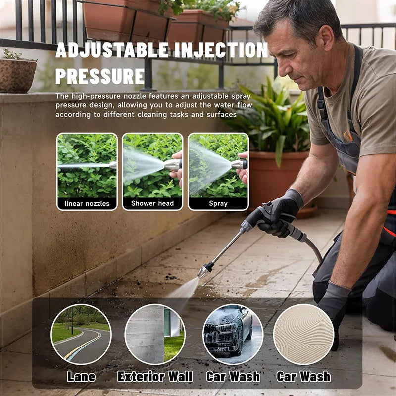 Comvella High-Pressure Water Jet – Transform Any Hose into a Powerful Cleaner