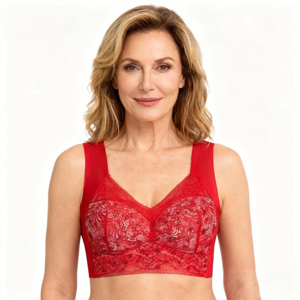 Plus Size Women's Sports Bra, Wire-Free Seamless Tank Top Bra with Fixed Cups, Anti-Sagging Support, Breathable Comfortable Everyday Workout Bra