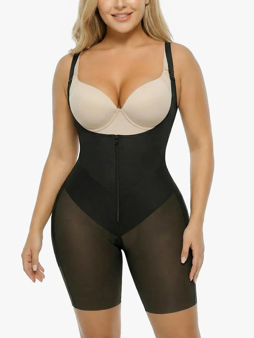 U Shaped Faja Tummy Control Butt Lift Mid-Thigh Bodysuit