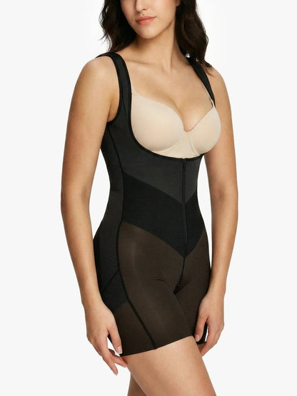U Shaped Faja Tummy Control Butt Lift Mid-Thigh Bodysuit