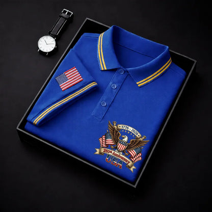 👕 2026 America 250th Anniversary Eagle Polo Shirt – Comfortable Breathable Summer Polo for Men 🇺🇸