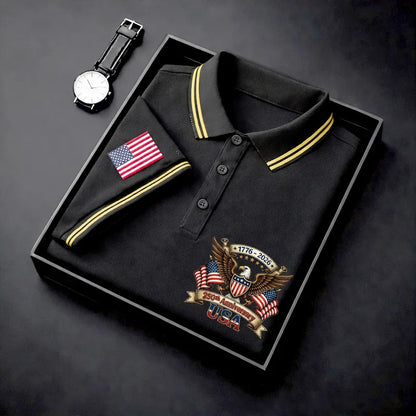 👕 2026 America 250th Anniversary Eagle Polo Shirt – Comfortable Breathable Summer Polo for Men 🇺🇸