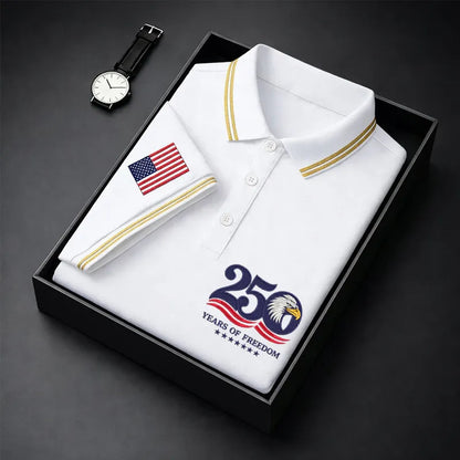 🦅 America 250th Anniversary Men’s Eagle Polo Shirt – Classic Breathable Comfort for Summer 2026 🇺🇸