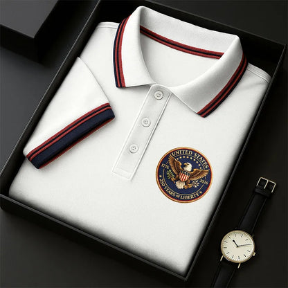 🦅 America 250th Anniversary Men’s Eagle Polo Shirt – Classic Breathable Comfort for Summer 2026 🇺🇸