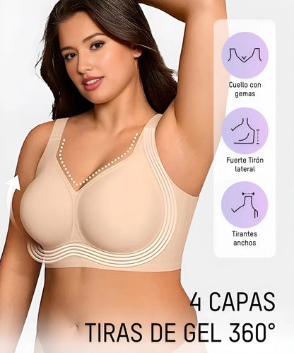 Bra sin aros con banda de gel – Suave, cómodo y con soporte invisible