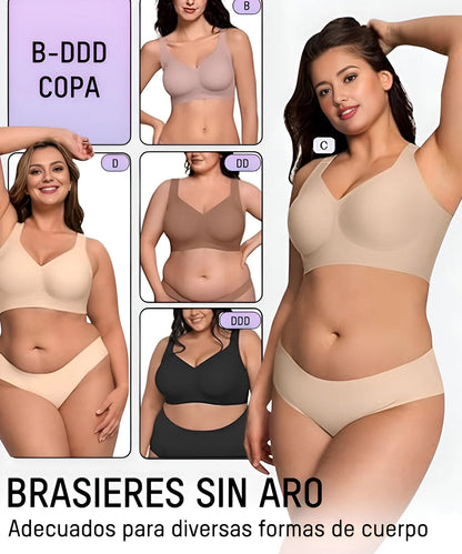 Bra sin aros con banda de gel – Suave, cómodo y con soporte invisible