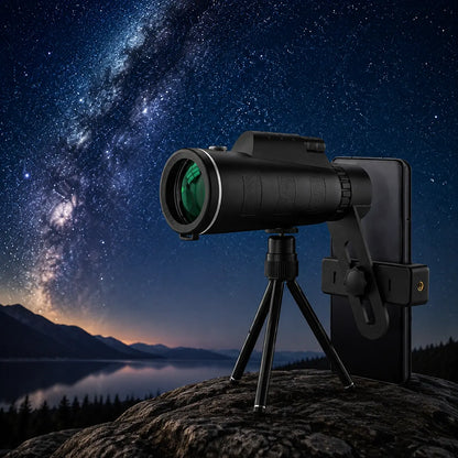 Premium 40×60 Monocular Telescope – Clear Vision, Night Vision & Smartphone Photography for Outdoor Adventures
