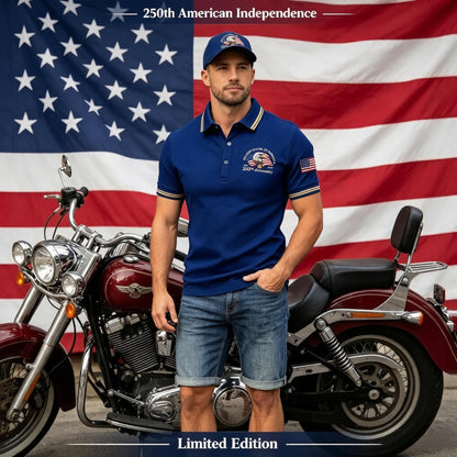 USA 250th Anniversary Eagle Polo – Wear the American Legacy!