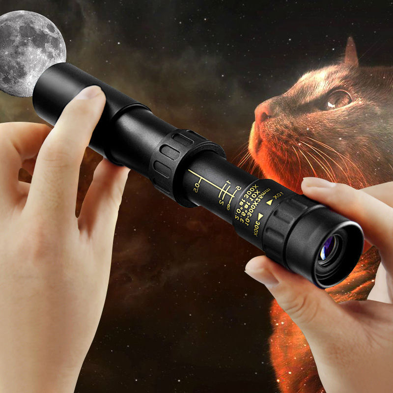 10–300× HD Portable High-Powered Telescope for Long-Distance Observation – Designed for Viewing Celestial Bodies and Constellations