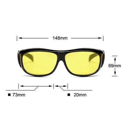 Comvella Night Driving Glasses – HD Anti-Glare, UV Protection, Windproof