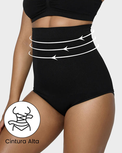 Braguitas de Cintura Alta con Control de Abdomen - Comodidad y Estilo en un Paquete de 2 🖤
