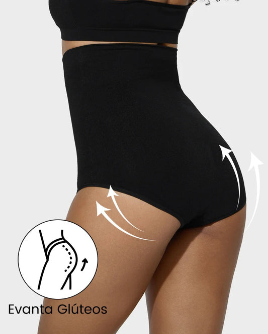 Braguitas de Cintura Alta con Control de Abdomen - Comodidad y Estilo en un Paquete de 2 🖤