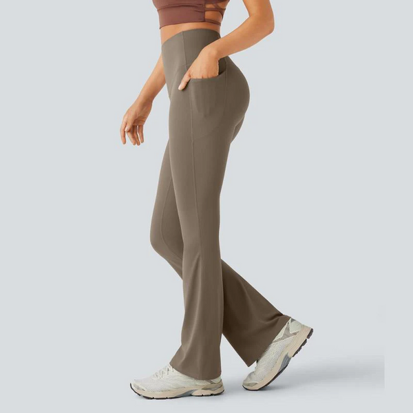 Leggings de Cintura Alta con Control de Abdomen y Pierna Acampanada Ultra Sculpt💫