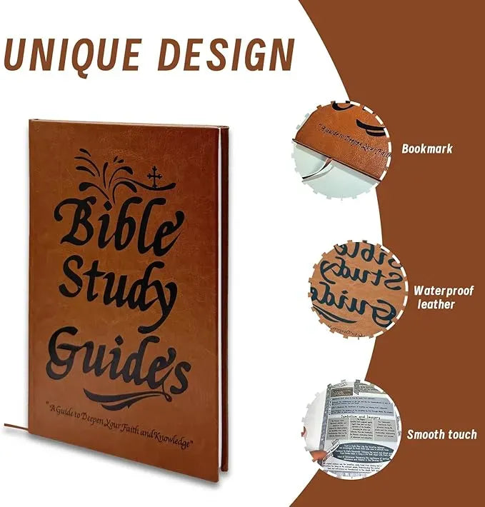 Comvella  Bible Study Guide Journal – 66 Pages Daily Devotional Notebook 💥  Deepen Your Faith | Perfect Christian Gift