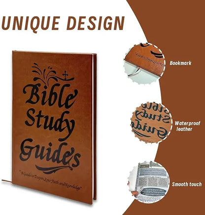 Comvella  Bible Study Guide Journal – 66 Pages Daily Devotional Notebook 💥  Deepen Your Faith | Perfect Christian Gift