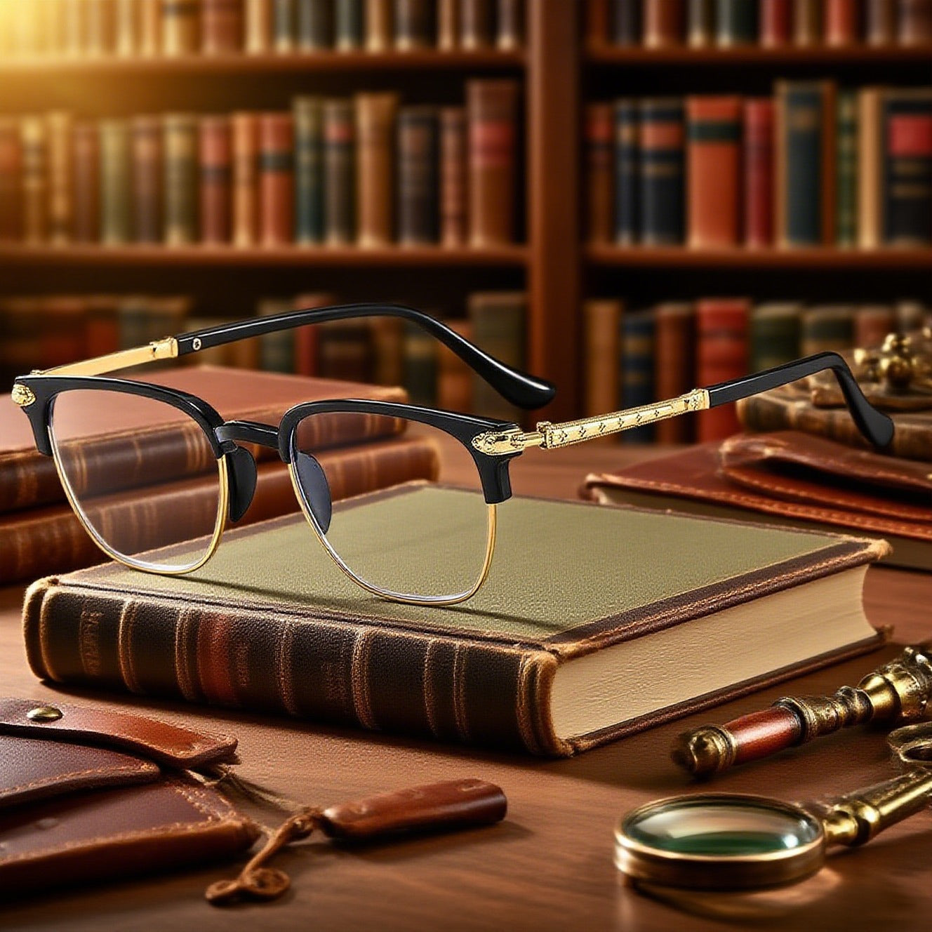 Intelligent reading glasses with automatic vision correction – designed specifically for elderly people with myopia and hyperopia （AQY）