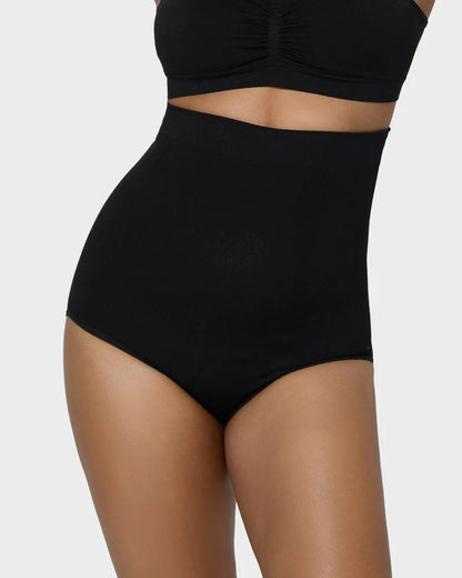 Braguitas de Cintura Alta con Control de Abdomen - Comodidad y Estilo en un Paquete de 2 🖤