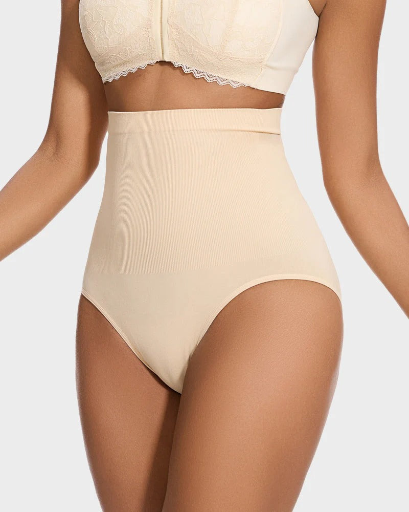 2-Pack High-Waisted Tummy Control Panties – Comfort & Style
