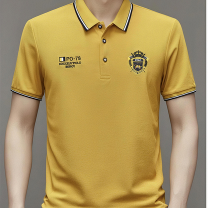 Men’s Comfortable Polo Shirt – Breathable, Sweat-Free, Non-Restrictive All-Day Comfort for Seniors