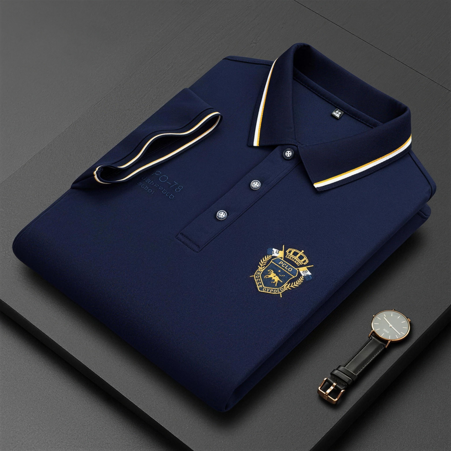Men’s Comfortable Polo Shirt – Breathable, Sweat-Free, Non-Restrictive All-Day Comfort for Seniors