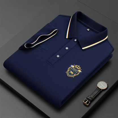 Men’s Comfortable Polo Shirt – Breathable, Sweat-Free, Non-Restrictive All-Day Comfort for Seniors