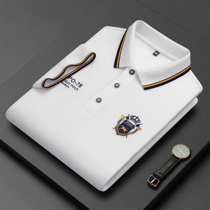 Men’s Comfortable Polo Shirt – Breathable, Sweat-Free, Non-Restrictive All-Day Comfort for Seniors