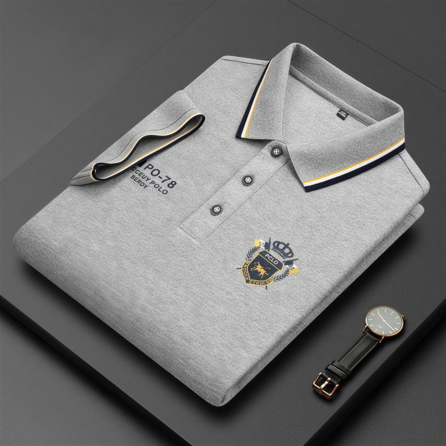 Men’s Comfortable Polo Shirt – Breathable, Sweat-Free, Non-Restrictive All-Day Comfort for Seniors