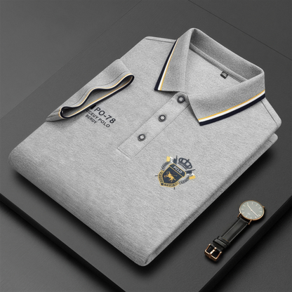 Men’s Comfortable Polo Shirt – Breathable, Sweat-Free, Non-Restrictive All-Day Comfort for Seniors