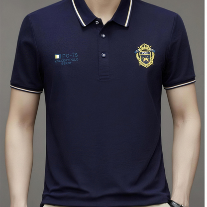 Men’s Comfortable Polo Shirt – Breathable, Sweat-Free, Non-Restrictive All-Day Comfort for Seniors