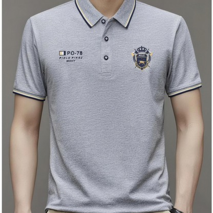 Men’s Comfortable Polo Shirt – Breathable, Sweat-Free, Non-Restrictive All-Day Comfort for Seniors
