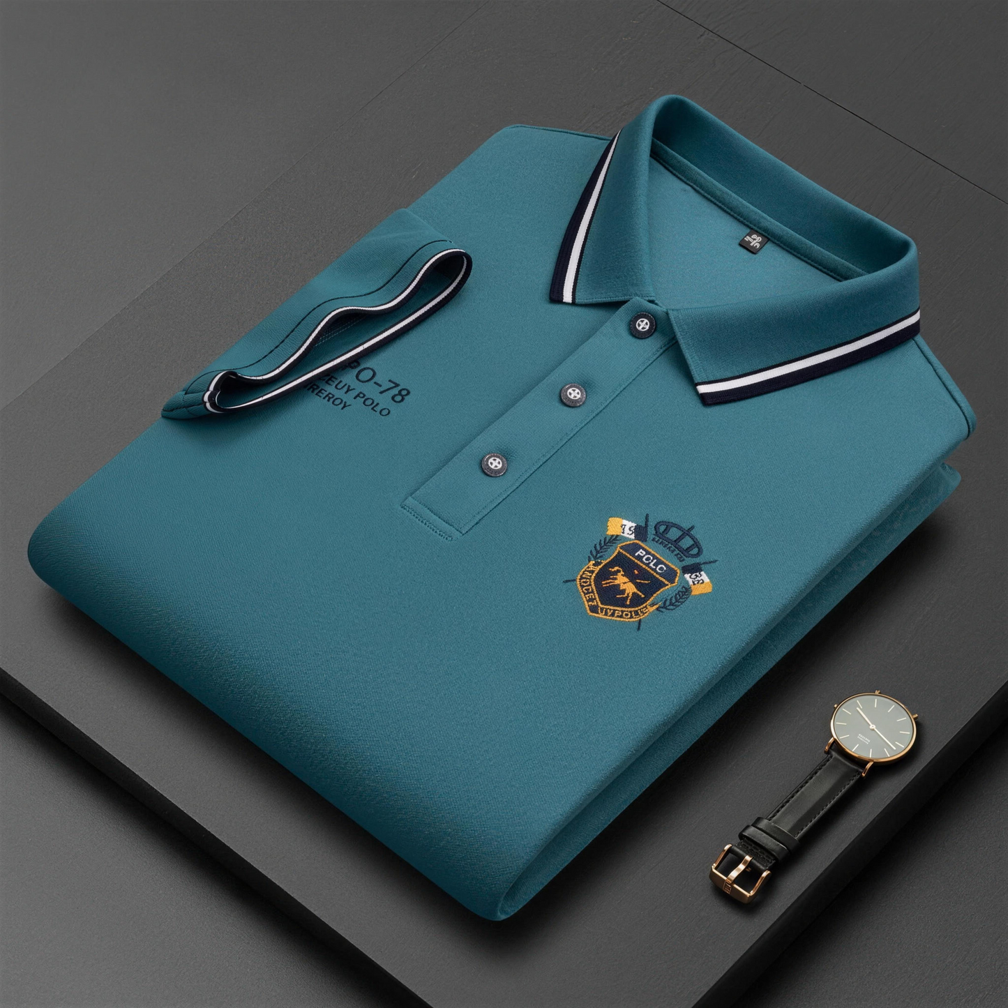 Men’s Comfortable Polo Shirt – Breathable, Sweat-Free, Non-Restrictive All-Day Comfort for Seniors