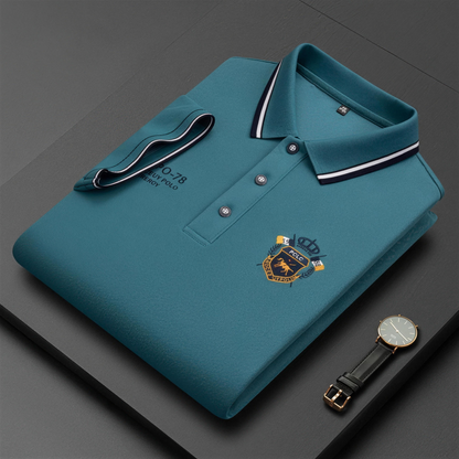 Men’s Comfortable Polo Shirt – Breathable, Sweat-Free, Non-Restrictive All-Day Comfort for Seniors